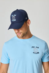 Run Club Graphic Cap - Sky Blue / Navy / Reflective