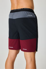 Flight Short - Meteorite / Burgundy