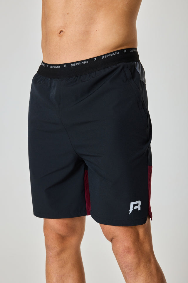 Flight Short - Meteorite / Burgundy