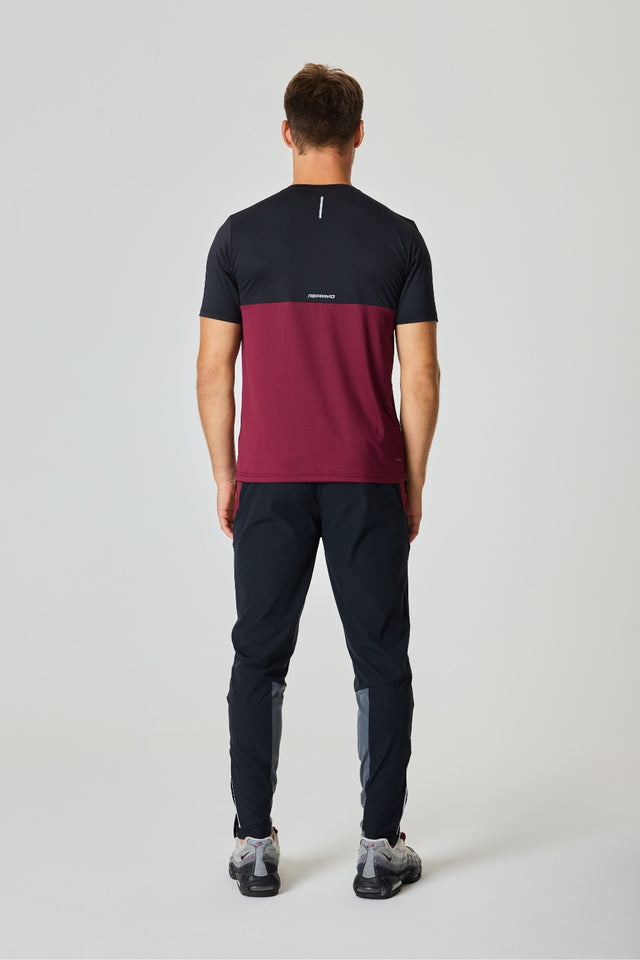 Flight T-Shirt - Meteorite / Burgundy