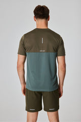 Flex T - Shirt - Dark Green / Mid Green - Reprimo