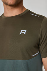 Flex T - Shirt - Dark Green / Mid Green - Reprimo