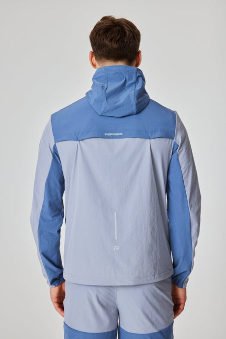 Flight Windbreaker - Silver Blue / Navy / Light Blue - Reprimo