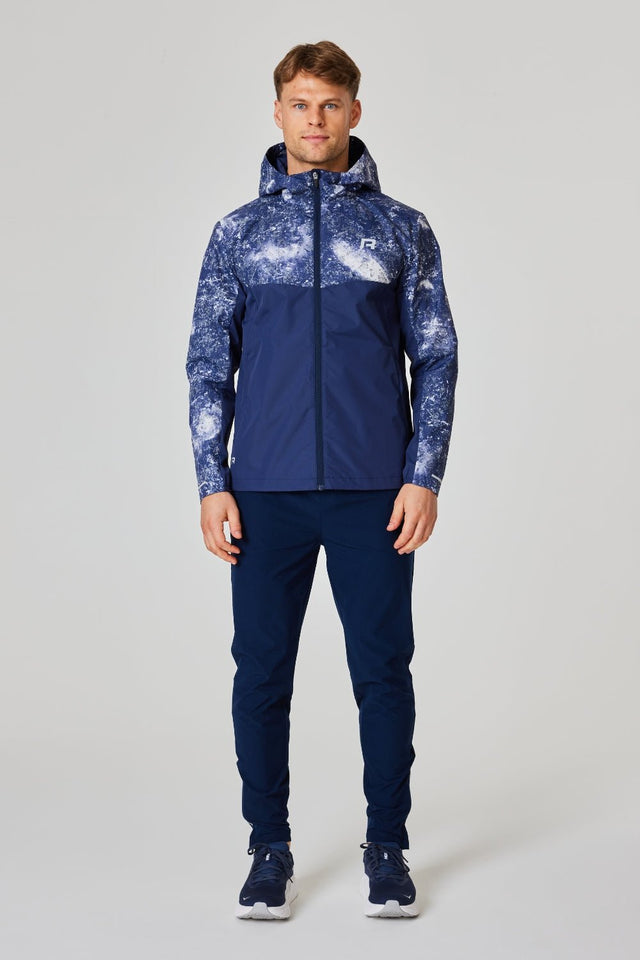 Polaris Windbreaker - Reflective Print / Navy - Reprimo