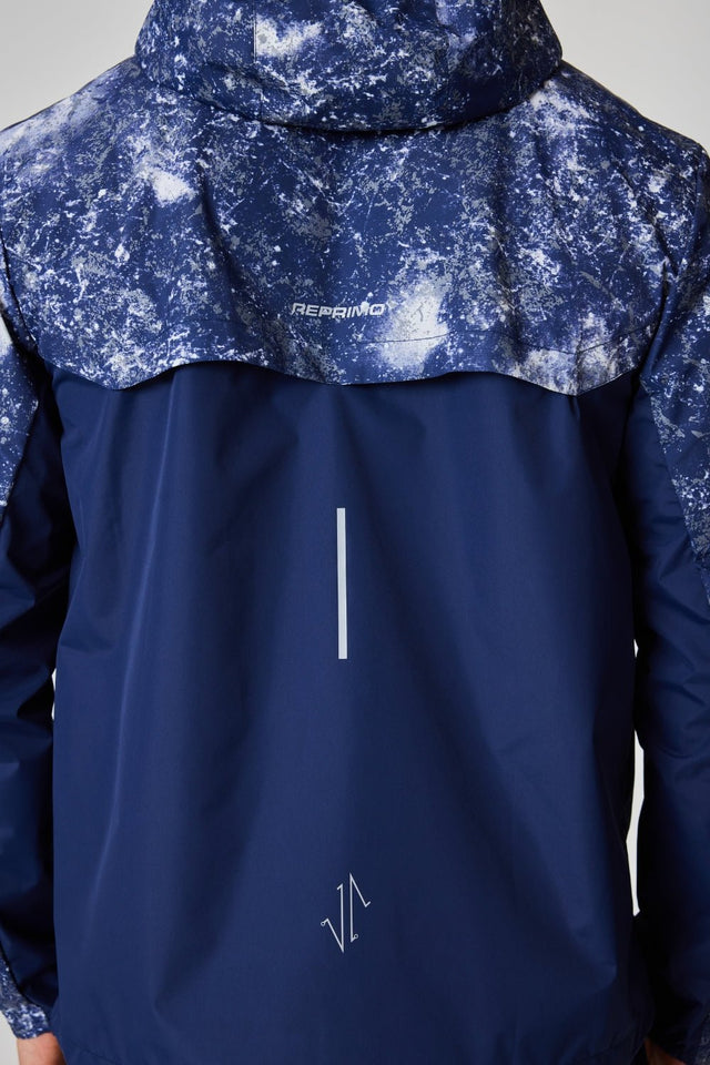 Polaris Windbreaker - Reflective Print / Navy - Reprimo