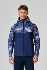 Polaris Windbreaker - Reflective Print / Navy - Reprimo