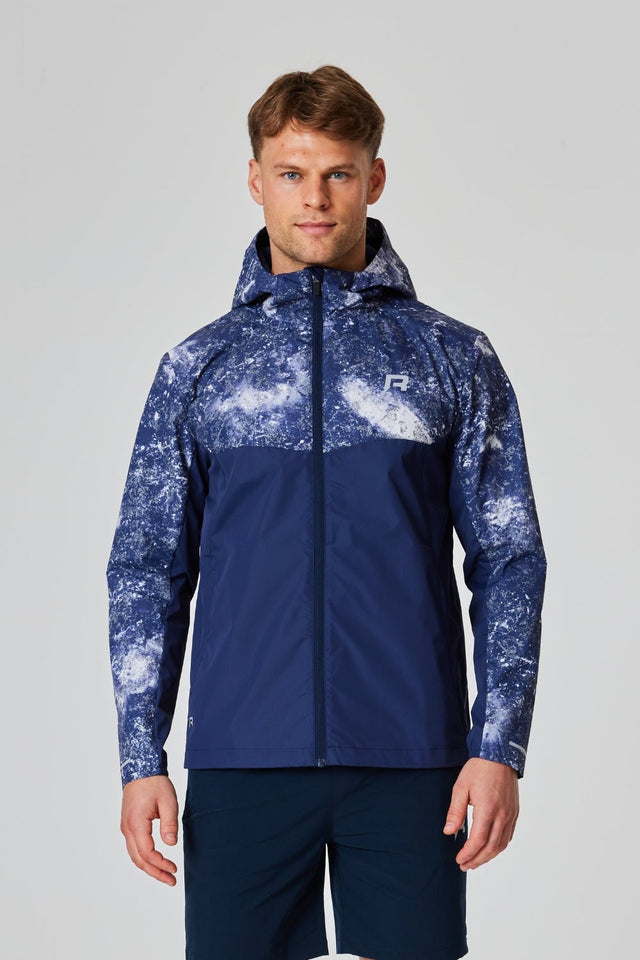 Polaris Windbreaker - Reflective Print / Navy - Reprimo