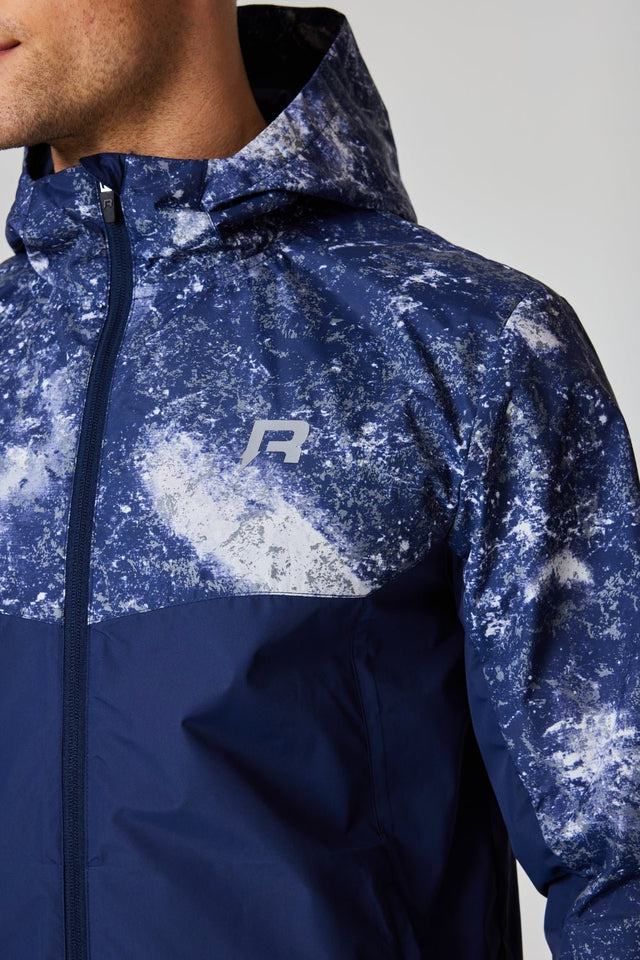 Polaris Windbreaker - Reflective Print / Navy - Reprimo