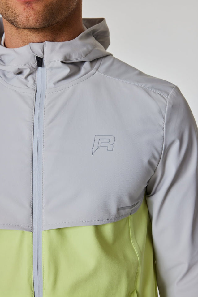 Prism Windbreaker - Lime Green / Light Grey - Reprimo