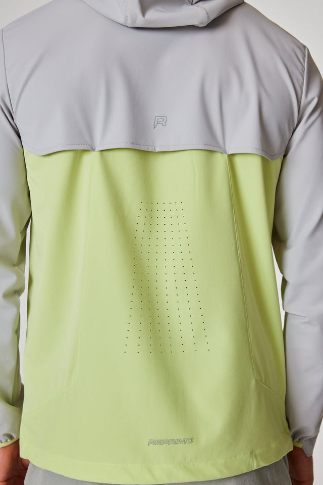 Prism Windbreaker - Lime Green / Light Grey - Reprimo